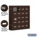 Salsbury Cell Phone Storage Locker - with Front Access Panel - 5 Door High Unit (5 Inch Deep Compartments) - 20 A Doors (19 usable) - Bronze - Surface Mounted - Master Keyed Locks